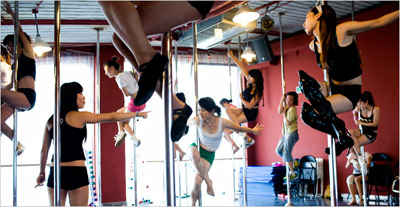 Chinese pole dancing