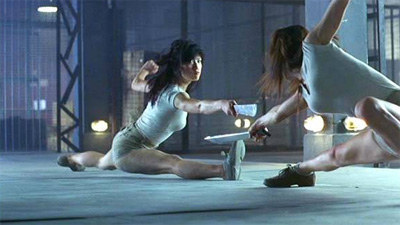 Jewel Li Fei and Anya in Naked Weapon 