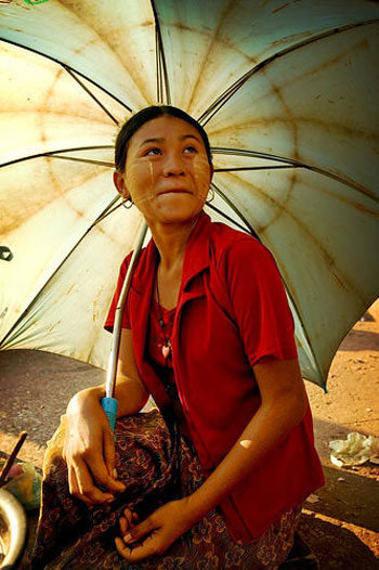 Burmese woman. Photo by phitar